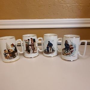 1985 Norman Rockwell Museum Mugs